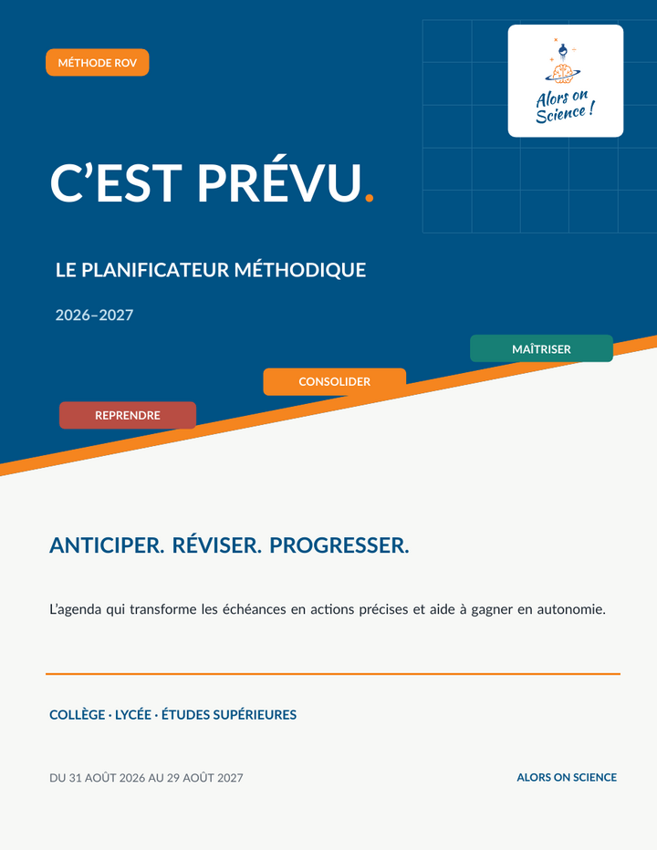 Couverture du planificateur C’est prévu. 2026-2027, de Rémi Piau